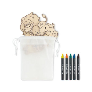 Fotografie k reklamnímu předmětu „Sada 4 dřevěných visaček THEZOO“