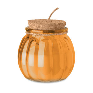 Fotografie k reklamnímu předmětu „Svíčka z rostlinného vosku PUMKIN“