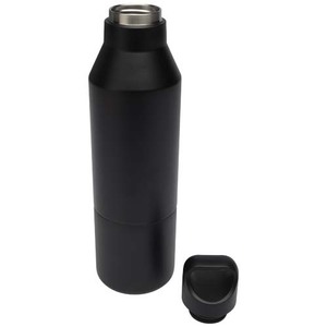 Fotografie k reklamnímu předmětu „Izolovaná láhev z recyklované nerezové oceli s certifikací RCS o objemu 600 ml a kelímkem o objemu 300 ml Odessy“