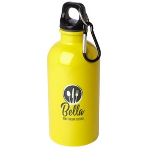 Fotografie k reklamnímu předmětu „400ml láhev na vodu Oregon z nerezové oceli s certifikací RCS a karabinou“