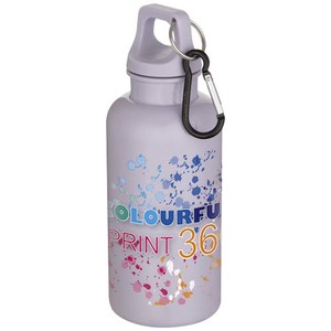 Fotografie k reklamnímu předmětu „400ml láhev na bodu Oregon s karabinou z recyklovaného plastu s certifikací RCS“