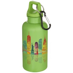 Fotografie k reklamnímu předmětu „400ml láhev na bodu Oregon s karabinou z recyklovaného plastu s certifikací RCS“