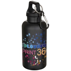 Fotografie k reklamnímu předmětu „400ml láhev na bodu Oregon s karabinou z recyklovaného plastu s certifikací RCS“