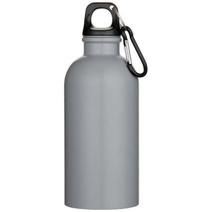 Fotografie k reklamnímu předmětu „400ml jednostěnná láhev na vodu Oregon z nerezové oceli s certifikací RCS, karabinou a matnou povrchovou úpravou“