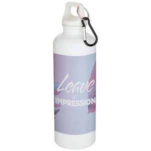 Fotografie k reklamnímu předmětu „Oregon 750 ml láhev na vodu s karabinou z recyklovaného plastu s certifikací RCS“