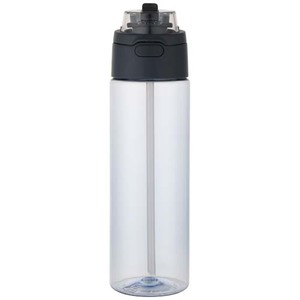 Fotografie k reklamnímu předmětu „Láhev na vodu Theron 700 ml z recyklovaného plastu RCS s víčkem s dvojí funkcí a sklopnou slámkou“
