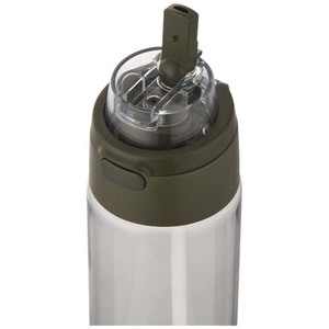 Fotografie k reklamnímu předmětu „Láhev na vodu Theron 700 ml z recyklovaného plastu RCS s víčkem s dvojí funkcí a sklopnou slámkou“