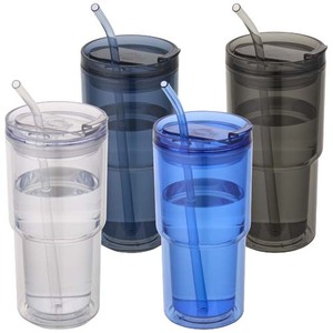Fotografie k reklamnímu předmětu „Plastový hrnek Archer o objemu 480 ml s dvojitou stěnou“
