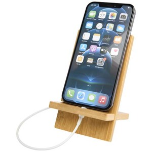 Fotografie k reklamnímu předmětu „Odnímatelný bambusový stojánek na telefon Ceibo“