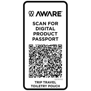 Fotografie k reklamnímu předmětu „Cestovní taštička na toaletní potřeby Trip Aware™ z recyklovaného materiálu o objemu 2 l“