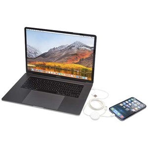 Fotografie k reklamnímu předmětu „Datový synchronizační a rychlonabíjecí 27W kabel 5 v 1 z recyklovaného plastu o délce 150 cm Citala“