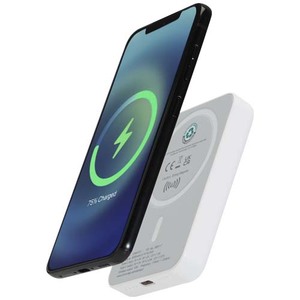 Fotografie reklamního předmětu „Acrab bezdrátová magnetická powerbanka 5000 mAh 15W s 20W PD – vyrobeno z recyklovaného plastu“