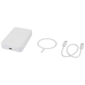 Fotografie k reklamnímu předmětu „Bezdrátová 15W magnetická powerbanka Acrab, 10 000 mAh s 20W PD – vyrobeno z recyklovaného plastu“
