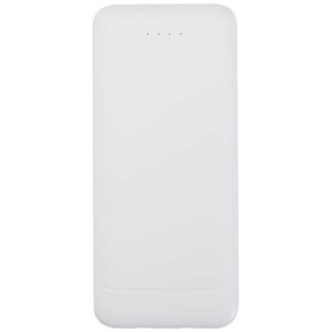 Fotografie k reklamnímu předmětu „Adhil powerbanka z recyklovaného plastu s kapacitou 10 000 mAh a výkonem 10 W se dvěma vestavěnými kabely“