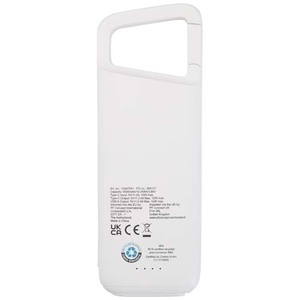 Fotografie k reklamnímu předmětu „Alkes voděodolná powerbanka z recyklovaného plastu s karabinou, kapacita 5000 mAh, 12 W“