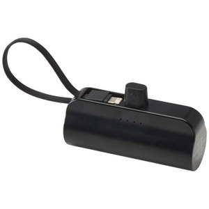 Fotografie k reklamnímu předmětu „Alnair powerbanka 5000 mAh 10W z recyklovaného plastu s konektorem typu C, výklopným stojánkem a kabelem 2 v 1“