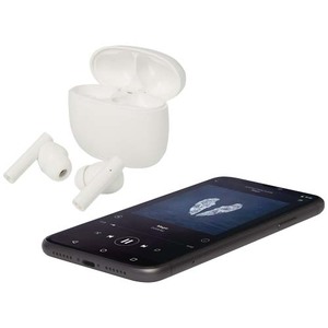 Fotografie k reklamnímu předmětu „Alterf bezdrátová sluchátka True Wireless Bluetooth® z recyklovaného plastu se silikonovými špunty“