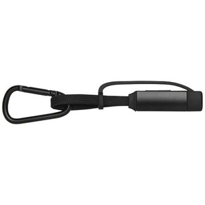 Fotografie k reklamnímu předmětu „Nabíjecí kabel Algieba 65 W 3 v 1 z recyklovaného hliníku s karabinou“