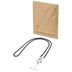 Fotografie k reklamnímu předmětu „Nabíjecí kabel Ion 65 W s poutkem z recyklovaného plastu, 5 v 1“