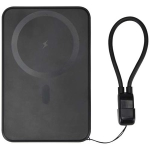 Fotografie k reklamnímu předmětu „Magnetická powerbanka SMART o kapacitě 5000 mAh z recyklovaného plastu s poutkem“