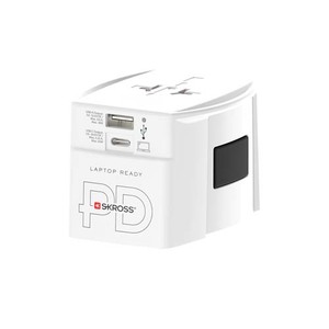 Fotografie reklamního předmětu „SKROSS® MUV AC65PD univerzální adaptér s kabelem USB-C“