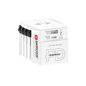 Fotografie k reklamnímu předmětu „SKROSS® MUV AC65PD univerzální adaptér s kabelem USB-C“