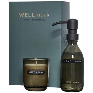 Fotografie reklamního předmětu „Wellmark Discovery dávkovač mýdla 250 ml + svíčka 150 g“
