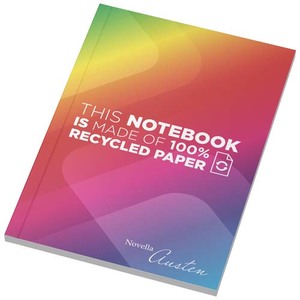 Fotografie reklamního předmětu „Recyklovaný poznámkový blok Novella Austen formátu A6 s měkkou vazbou – 50 listů“