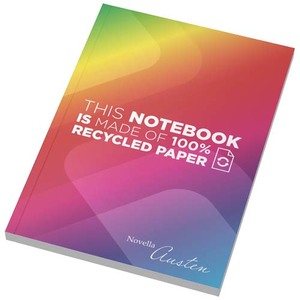 Fotografie reklamního předmětu „Zápisník Novella Austen formátu A5 s měkkou vazbou z recyklovaného papíru – 100 listů s linkami“