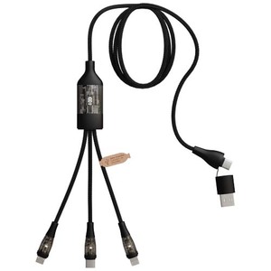 Fotografie k reklamnímu předmětu „Kabel 5v1 SCX.design C50 pro rychlé nabíjení se 100 W/5 A a digitálním displejem“