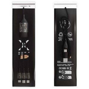Fotografie k reklamnímu předmětu „Kabel 5v1 SCX.design C50 pro rychlé nabíjení se 100 W/5 A a digitálním displejem“