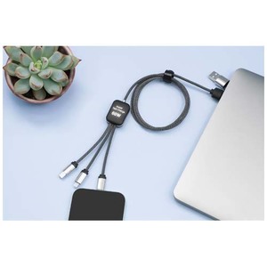 Fotografie k reklamnímu předmětu „SCX.design C33 60 W nabíjecí kabel typu C s dvojitým podsvíceným logem“