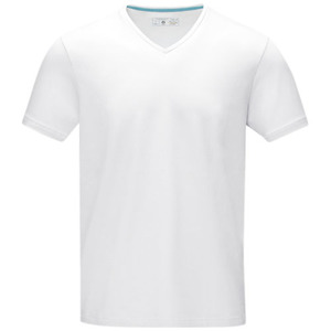 Fotografie k reklamnímu předmětu „Kawartha short sleeve men's organic V-neck t-shirt“