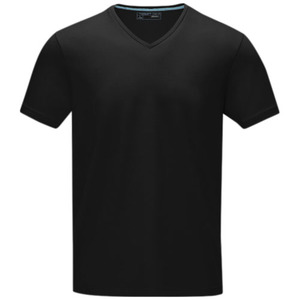 Fotografie k reklamnímu předmětu „Kawartha short sleeve men's organic V-neck t-shirt“