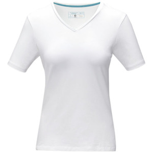 Fotografie k reklamnímu předmětu „Kawartha short sleeve women's organic V-neck t-shirt“