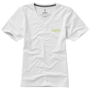 Fotografie k reklamnímu předmětu „Kawartha short sleeve women's organic V-neck t-shirt“