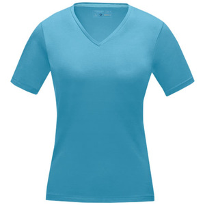 Fotografie k reklamnímu předmětu „Kawartha short sleeve women's organic V-neck t-shirt“