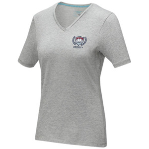 Fotografie k reklamnímu předmětu „Kawartha short sleeve women's organic V-neck t-shirt“