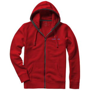 Fotografie k reklamnímu předmětu „Unisex mikina Arora s kapucí, zip v celé délce 300 g/m²“
