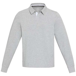 Fotografie k reklamnímu předmětu „Clyde unisex organic rugby polo sweatshirt“