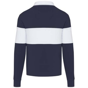 Fotografie k reklamnímu předmětu „Clyde unisex organic rugby polo sweatshirt“