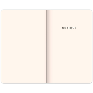Fotografie k reklamnímu předmětu „NOTIQUE Notes Růžová malba, linkovaný, 13 x 21 cm“