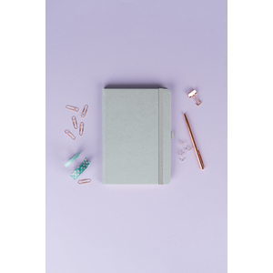 Fotografie k reklamnímu předmětu „NOTIQUE Notes Balacron, stříbrný, linkovaný, 15 x 21 cm“