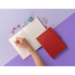 Fotografie k reklamnímu předmětu „NOTIQUE Notes Aprint, červený, linkovaný, 15 x 21 cm“