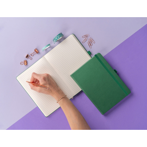 Fotografie k reklamnímu předmětu „NOTIQUE Notes Aprint, zelený, linkovaný, 15 x 21 cm“