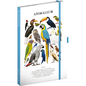 Fotografie reklamního předmětu „NOTIQUE Notes Animalium – Ptáci, linkovaný, 13 x 21 cm“