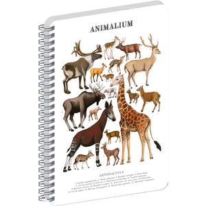 Fotografie reklamního předmětu „NOTIQUE Spirálový blok Animalium – Sudokopytníci, čistý, A5“