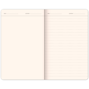 Fotografie k reklamnímu předmětu „NOTIQUE Cestovatelský notes, linkovaný, 13 x 21 cm“