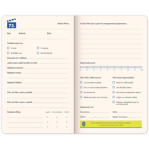 Fotografie k reklamnímu předmětu „NOTIQUE Notes Zápisník filmožrouta, 13 x 21 cm“