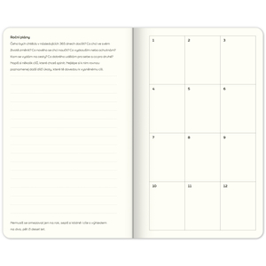 Fotografie k reklamnímu předmětu „Nedatovaný plánovač Note to self, 5 minut denně, 13 × 21 cm“